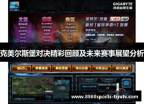 克美尔斯堡对决精彩回顾及未来赛事展望分析